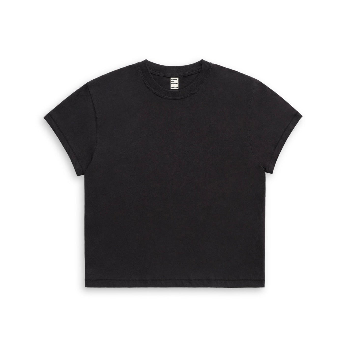 black blank tee