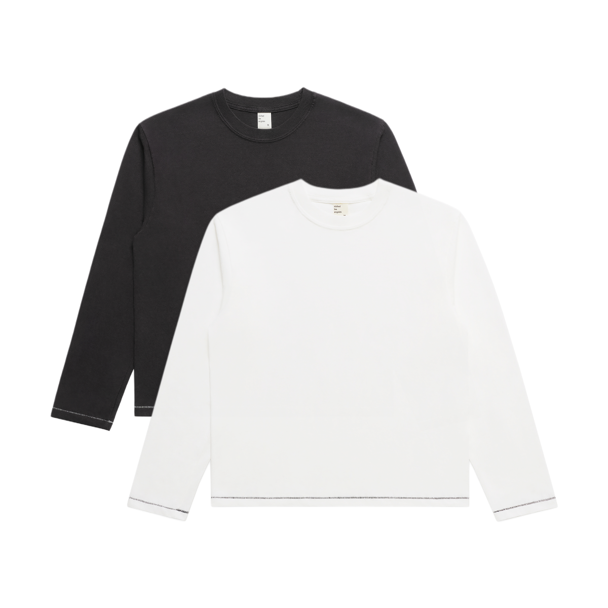 contrast stitch long-sleeves bundle